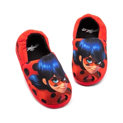 Afbeelding van Wonderbaarlijke pantoffels meisjes kinderen lieveheersbeestje schoenen, Rood