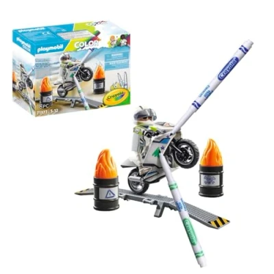 Afbeelding van Playmobil Color Motorfiets 71377