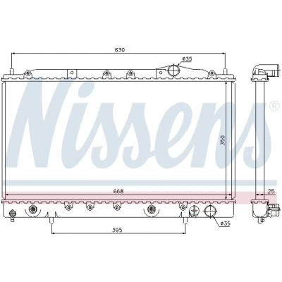Afbeelding van Nissens Radiateur 62865