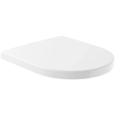 Afbeelding van Villeroy &amp; Boch Omnia Architectura toiletzitting met deksel wit rvs