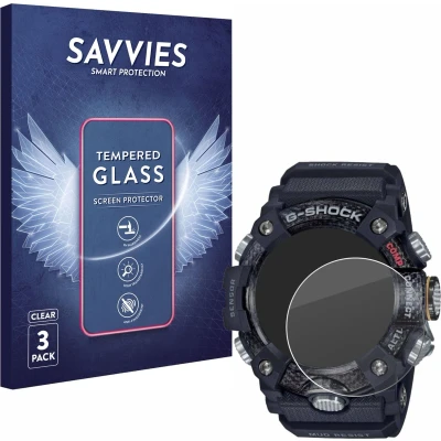 Afbeelding van Savvies Gehard glazen schermbeschermer, Smartwatch beschermfolie, Transparant