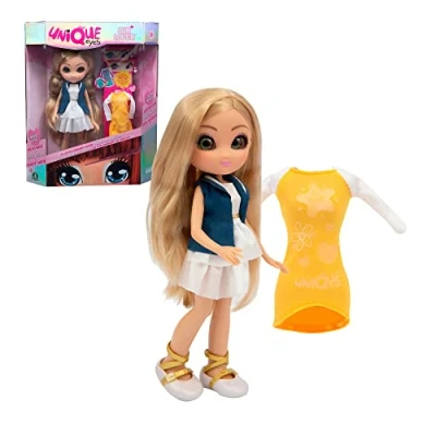 Afbeelding van Sun Lover, pop met ogen die je blik volgen en van kleur veranderen onder de zon, Amy Fashion Doll, voor meisjes vanaf 3 jaar, meerkleurig, waardevolle spelletjes
