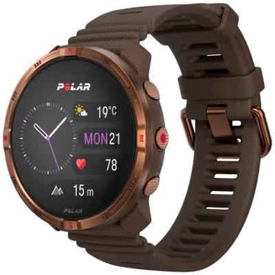 Image de Polar Grit X2 Marron (Bruine Silicone Bracelet) S/L