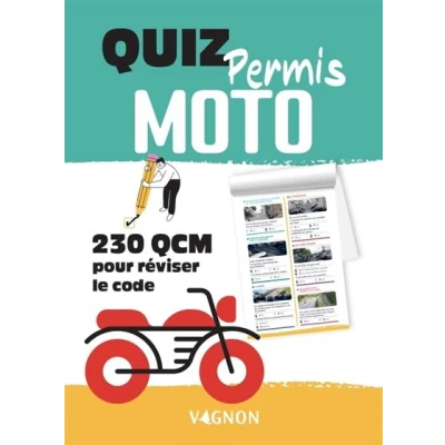 Image de Quiz permis moto 230 QCM pour tester vos connaissances