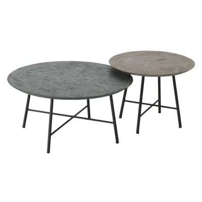 Afbeelding van DTP Home Salontafel Delta Earth Set/2 38,00cm x 50,00cm