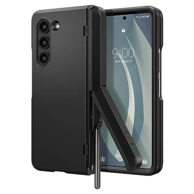 Afbeelding van Spigen Slim Armor Pro PC Back Cover Zwart Samsung Galaxy Z Fold 5