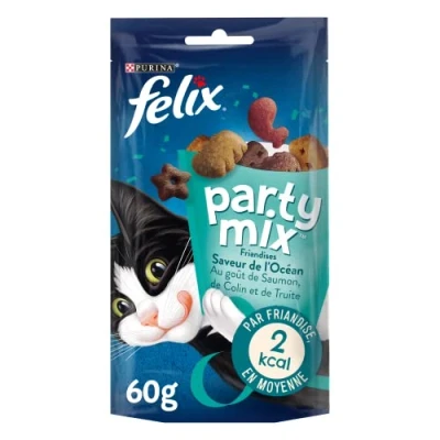 Afbeelding van Felix Snack Party Mix Seaside Kattensnack 60 g