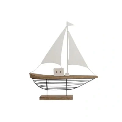 Afbeelding van Decoratieve figuren Home ESPRIT Wit Natuurlijk Kaarsenmaker Zeeman Verouderde afwerking 54 x 15 x...
