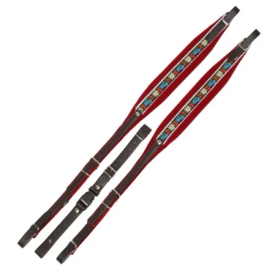 Image de Alpenklang sangles pour accordéon à 4 rangées blanc/ rouge