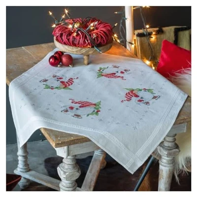 Afbeelding van Vervaco Tafelkleed kit Kerstkabouters PN 0198673