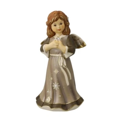 Afbeelding van Goebel Kerst Decoratief beeld engel jaarlijkse 2024 Aardewerk 16cm Limited Edition
