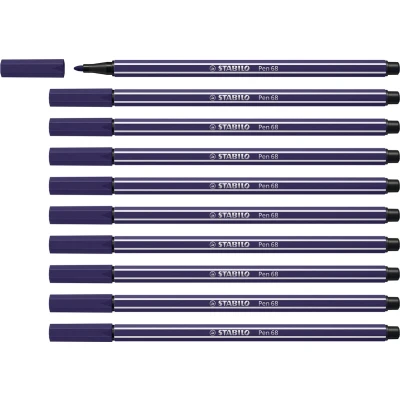 Afbeelding van STABILO Pen 68 Premium Viltstift Pruissisch Blauw Doos 10 stuks