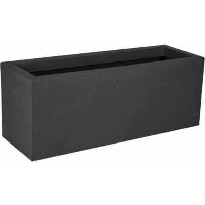 Afbeelding van Bloempot EDA Zwart Antraciet 79,5 x 29,5 cm