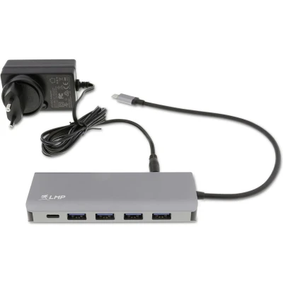 Afbeelding van LMP USB C Hub 7 poorten A (4) en (3) Space Grey