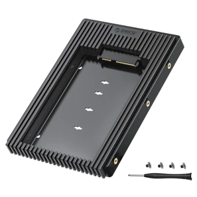Afbeelding van ORICO 2,5 inch naar 3,5 harde schijf adapter, converter montageframe, afneembare houder voor SATA of 7/9,5/12,5 mm SSD (D2SS)