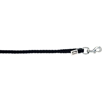 Afbeelding van Eskadron Halstertouw Classic Nikkel Musketon Zwart