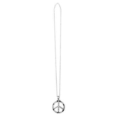 Afbeelding van Boland Ketting Peace Zilver Volwassenen Unisex Hippie 60&#039;s &amp; 70&#039;s Flower Power