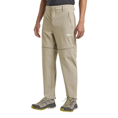 Afbeelding van Jack Wolfskin ZIP OFF Outdoorbroeken, Heren, Maat: 56, Stone