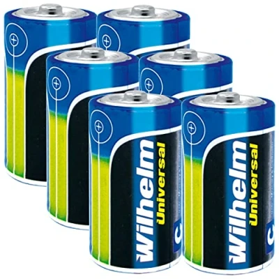 Afbeelding van Wilhelm C LR14 universele alkalinebatterijen voor baby&#039;s, 1,5 V, 6 stuks
