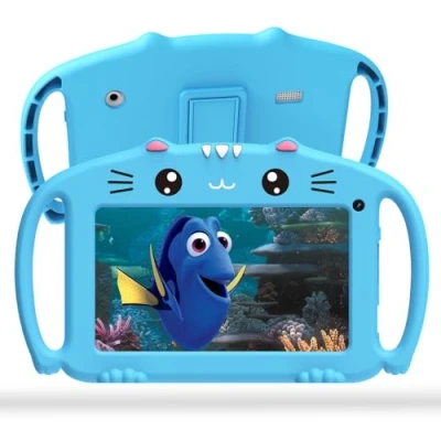 Afbeelding van ascrecem tablet voor kinderen, 7 inch touchscreen met wifi, 2 GB RAM, 32 ROM, Android, educatieve ouderlijk toezicht, spellen, schokbestendig, 3 14 jaar,