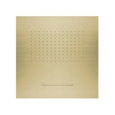 Afbeelding van SB Square 316 Regendouche inbouw met waterval 50x50cm plafond douchekop PVD goud 1208955319