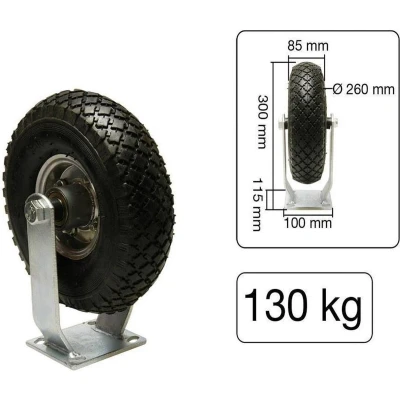 Afbeelding van Benson Bokwiel 3.00 4 inch met Luchtband Maximale Belasting 130 kilo