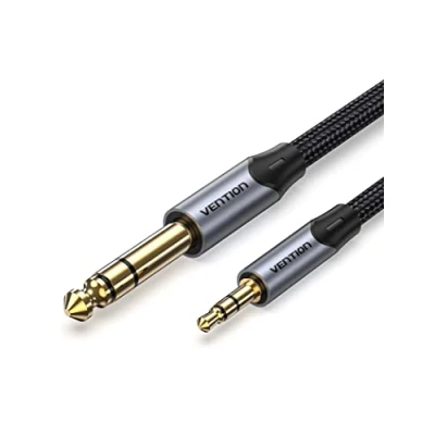 Afbeelding van VENTION 3,5 mm jack naar 6,35 1/4 inch TRS stekker voor laptop, luidspreker, versterker, bas, mengpaneel, 5 m