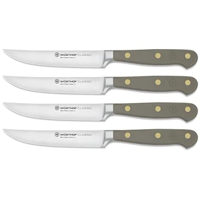 Image de Wusthof Classic Steakmessenset 4 delig Velvet Oyster