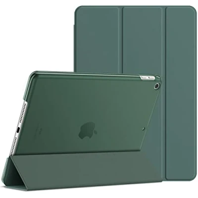 Afbeelding van JETech beschermhoes voor iPad (9,7 inch, model 2018/2017, 6e en 5e generatie), met automatische slaap wekfunctie, mistblauw