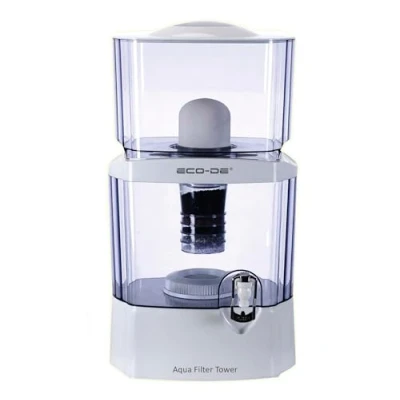 Afbeelding van ECO DE ECODE 3150 Aqua Filter Tower waterbehandeling, 8 filtersystemen, filters van keramiek, carbon, natuurstenen
