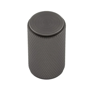 Afbeelding van Fingertip Designs Kastknop &quot;Knurled&quot; 30mm antraciet