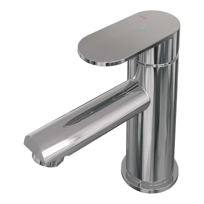 Afbeelding van Brauer Chrome Edition Wastafelmengkraan opbouw laag model C chroom Tijdloze uitstraling