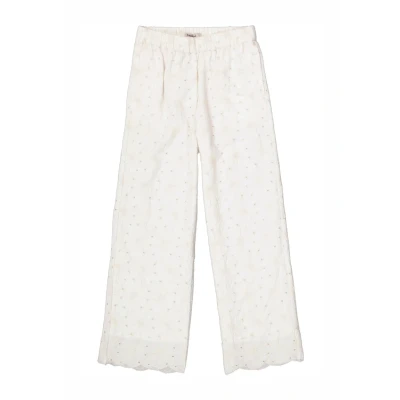 Afbeelding van GARCIA Broek Broderie Gebroken wit S