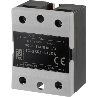Afbeelding van TRU COMPONENTS Halfgeleiderrelais TC GSR 1 40DA 40 A Schakelspanning (max.): 480 V/AC DC circuit stuk(s)