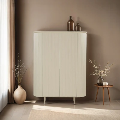 Afbeelding van Livingfurn Kabinetkast Patou Ivoor 150 cm