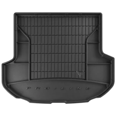 Afbeelding van M MOTOS Koffermatten voor Hyundai Santa Fe IV, 2018 2020, verbeter je reiscomfort met de zwarte antislip mat auto, alle weersomstandigheden, bescherming tegen vuil.