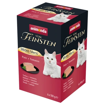 Afbeelding van 6x100g Mild Menu Adult Kalkoen/Tomaat animonda Vom Feinsten Kattenvoer