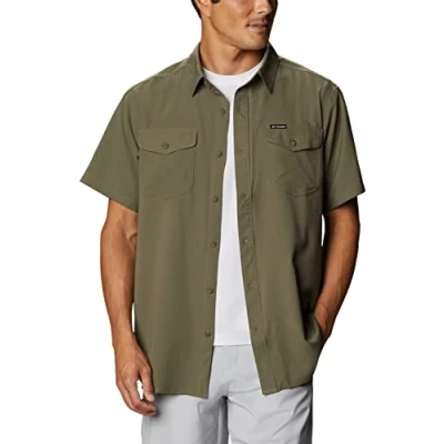 Afbeelding van Columbia Utilizer Ii Solid Korte Mouwen Overhemd Groen S Man