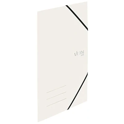 Afbeelding van Leitz, 30080001 A4 map voor 150 vellen, 3 kleppen met elastiek, modern, school en thuis, wit,
