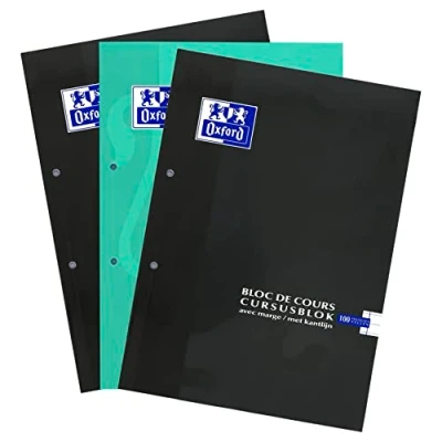 Afbeelding van Oxford School Cursusblokken, gelinieerd, A4, 100 vellen, 90 g, 3 stuks