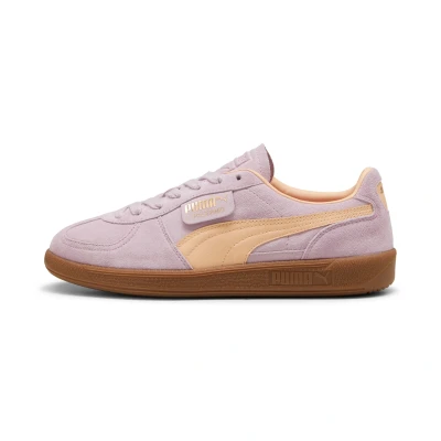 Afbeelding van Puma Palermo Unisex Sneakers laag, Maat: 41, Grape mist/peach fizz Veloursleer