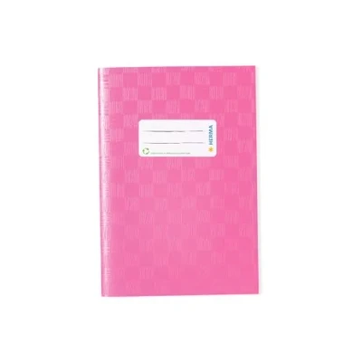 Afbeelding van HERMA notitieboekcover A5 formaat kunststof omslag structuur van fluweel 1 stuk, roze