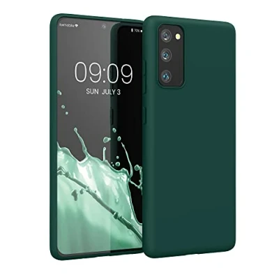 Afbeelding van kwmobile telefoonhoesje geschikt voor Samsung Galaxy S20 FE Hoesje smartphone Back cover in turqoise groen