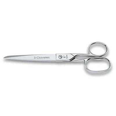Afbeelding van 3 claveles Tijera Ciseaux de Couture 20,3 cm, Gris, 27,58x7,38x1,58 cm