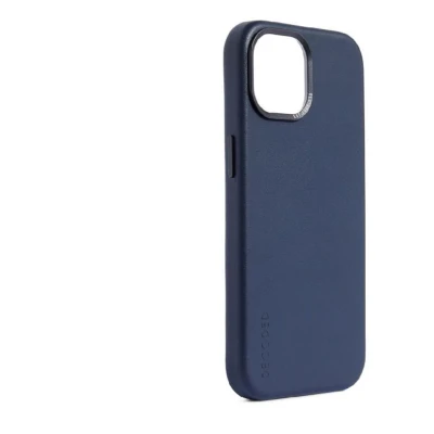Afbeelding van Decoded Leather Backcover Apple iPhone 15 Pro Navy