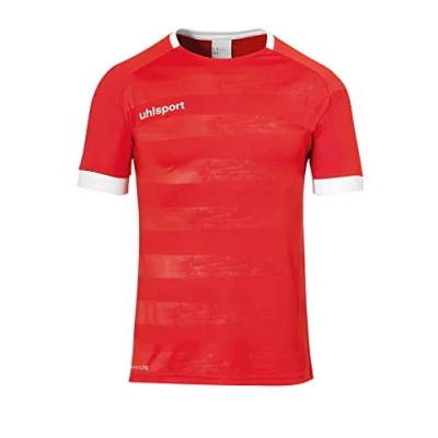 Afbeelding van Uhlsport Division 2.0 Shirt Korte Mouw Heren Rood / Wit Maat: M