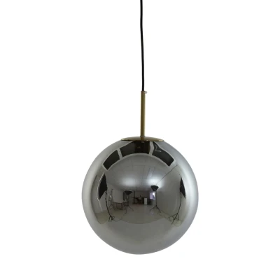 Afbeelding van Medina hanglamp Ø40 cm smoke glas/antiek brons