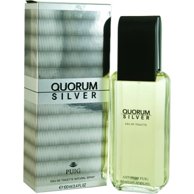 Afbeelding van Antonio Puig Quorum Silver Eau de Toilette 100 ml