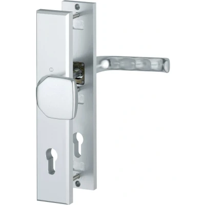 Afbeelding van Hoppe London veiligheidsbeslag knop/kruk Aluminium F1 PC92 LS SKG***