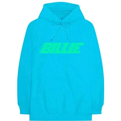 Afbeelding van Billie Eilish Logo &amp; Blohsh Hoodie/trui L Blauw